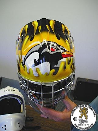 New York Islanders fisherman mask  Goalie mask, Hockey mask, Hockey tattoo